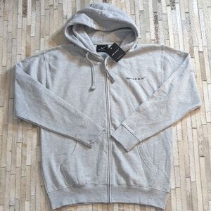 SpaceX Dragon Full-Zip Gray Hooded Sweatshirt